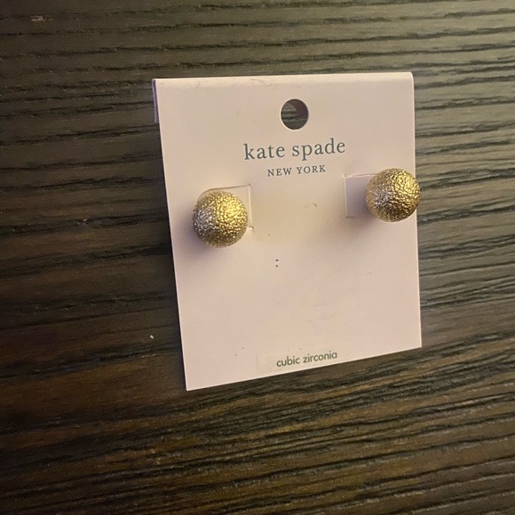 NEW Kate Spade gold stud earrings - Picture 2 of 4